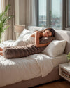 Bodypillow Pompom Taupe 140 x 20
