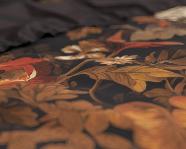 Pussilakanasetti Art flowers Ruskea