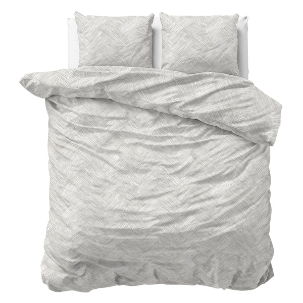 Bettwäsche-Set Rattan Silber Grau