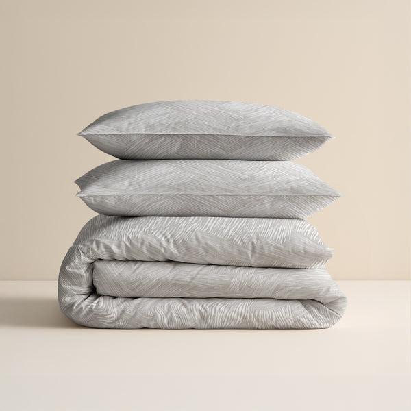 Bettwäsche-Set Rattan Silber Grau