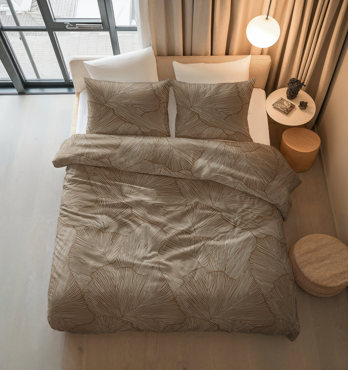 Bettwäsche-Set Amber Beige/Braun