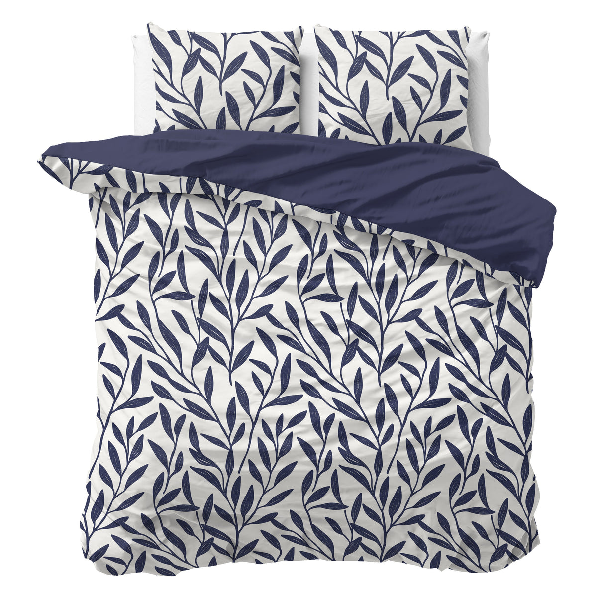 Conjunto de capa de edredão Blue Willow azul