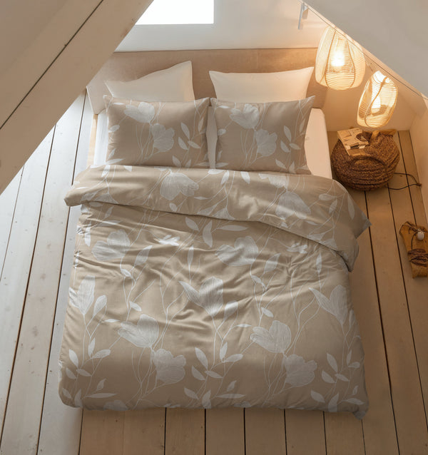 VUODEVAATTEET - Serenity Beige/Hiekka Pussilakanasetti