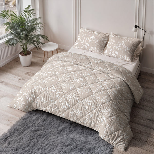 VUODEVAATTEET - Lazy peitto Neva Taupe/Hiekka Tyynyliinoilla