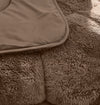 VUODEVAATTEET - Lazy peitto Teddy Taupe/ruskea ylellisillä tyynyliinoilla Tyynyliina