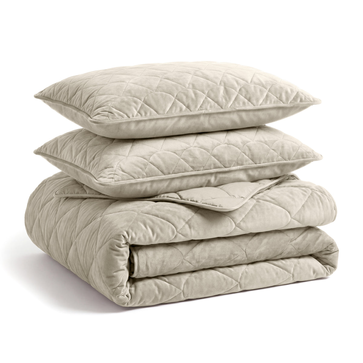 VUODEVAATTEET - Lazy peitto Velvet Taupe/Harmaa ylellisillä tyynyliinoilla Tyynyliina