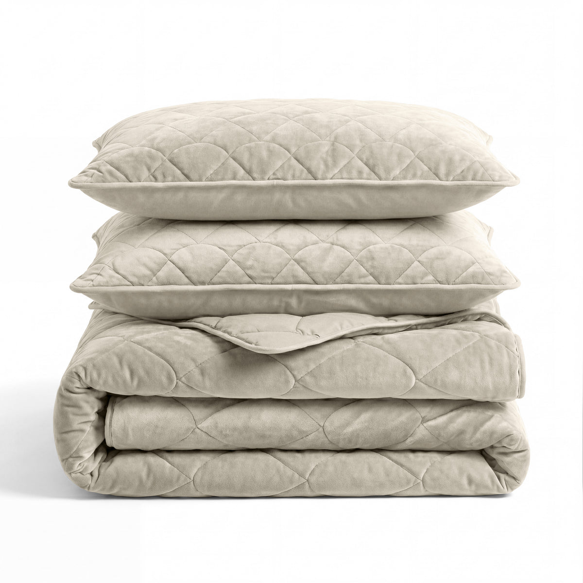 VUODEVAATTEET - Lazy peitto Velvet Taupe/Harmaa ylellisillä tyynyliinoilla Tyynyliina