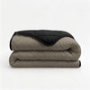 Lazy Dekbed Uni Taupe/Musta Peitto ja Tyynysetti 200x200