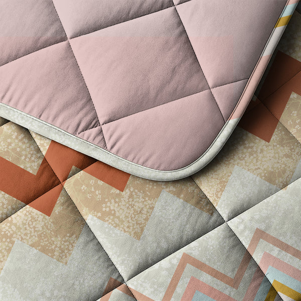Lazy Dekbed Lizzy Beige/Roosa Peitto ja Tyynysetti 200x200