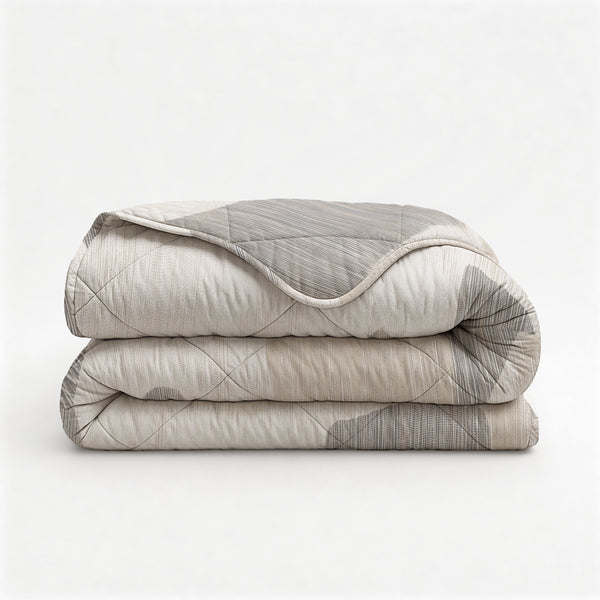 VUODEVAATTEET - Lazy peitto puuvilla ruudullinen Beige/harmaa