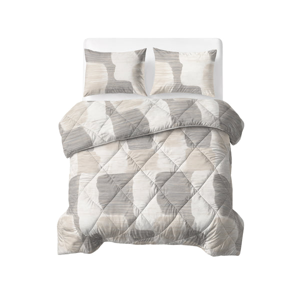 VUODEVAATTEET - Lazy peitto puuvilla ruudullinen Beige/harmaa
