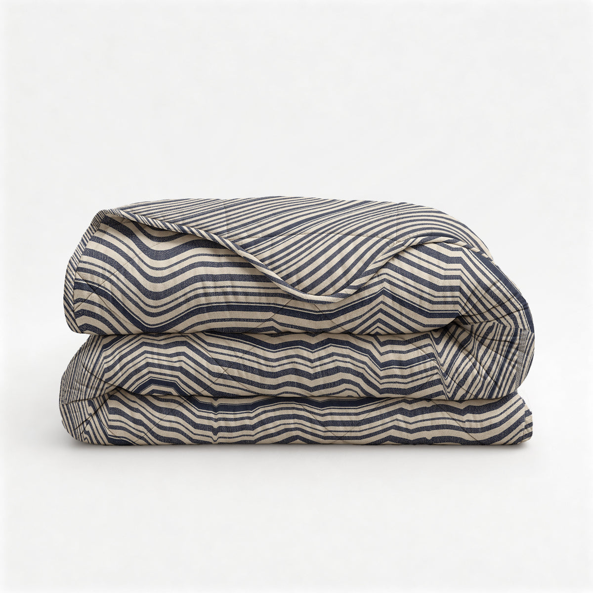 VUODEVAATTEET - Lazy peitto Puuvilla Stripy Beige/Sininen