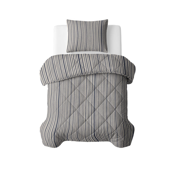 VUODEVAATTEET - Lazy peitto Puuvilla Stripy Beige/Sininen