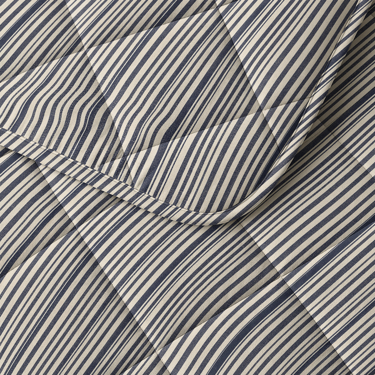 VUODEVAATTEET - Lazy peitto Puuvilla Stripy Beige/Sininen