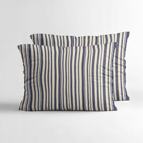 VUODEVAATTEET - Stripy 2-pack tyynyliinat Beige/Sininen
