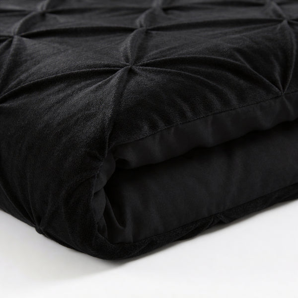 VUODEVAATTEET - Lazy Velvet Pintuck Musta Lazy peitto