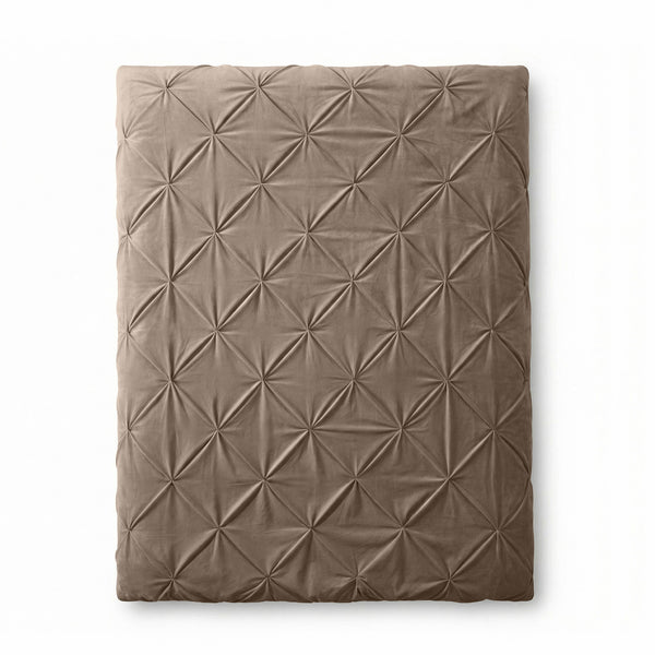 VUODEVAATTEET - Lazy Velvet Pintuck Taupe Lazy peitto