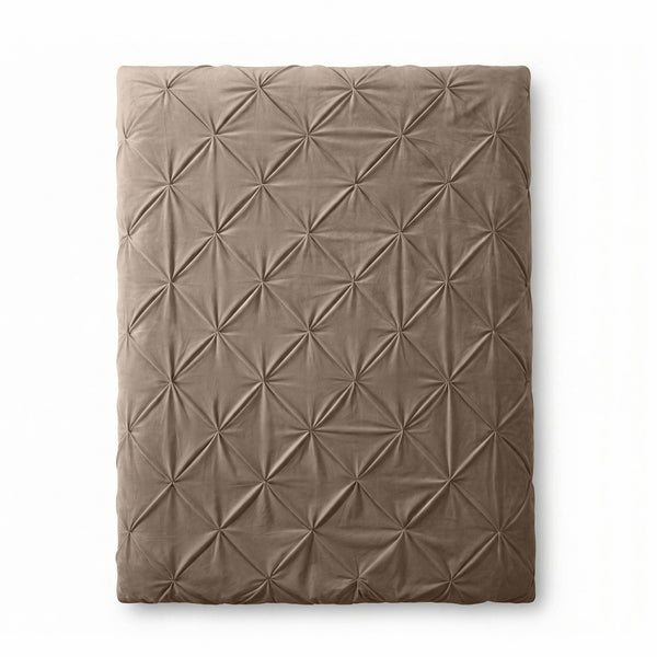 VUODEVAATTEET - Lazy Velvet Pintuck Taupe Lazy peitto