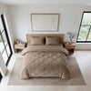 VUODEVAATTEET - Lazy Velvet Pintuck Taupe Lazy peitto