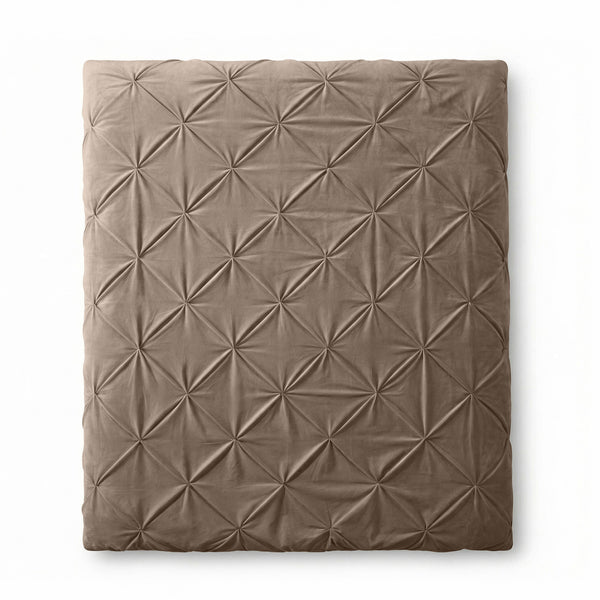 VUODEVAATTEET - Lazy Velvet Pintuck Taupe Lazy peitto