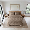 VUODEVAATTEET - Lazy Velvet Pintuck Taupe Lazy peitto