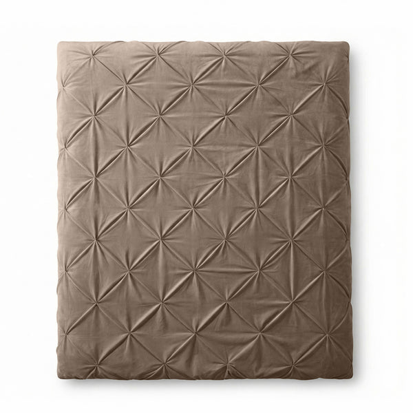 VUODEVAATTEET - Lazy Velvet Pintuck Taupe Lazy peitto