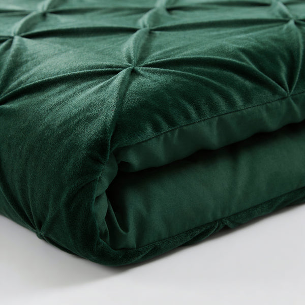 VUODEVAATTEET - Lazy Velvet Pintuck vihreä Lazy peitto