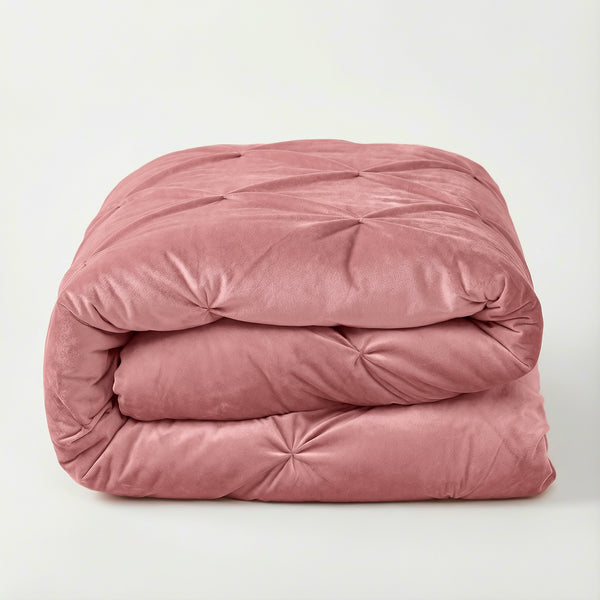VUODEVAATTEET - Lazy Velvet Pintuck Roosa Lazy peitto