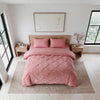 VUODEVAATTEET - Lazy Velvet Pintuck Roosa Lazy peitto