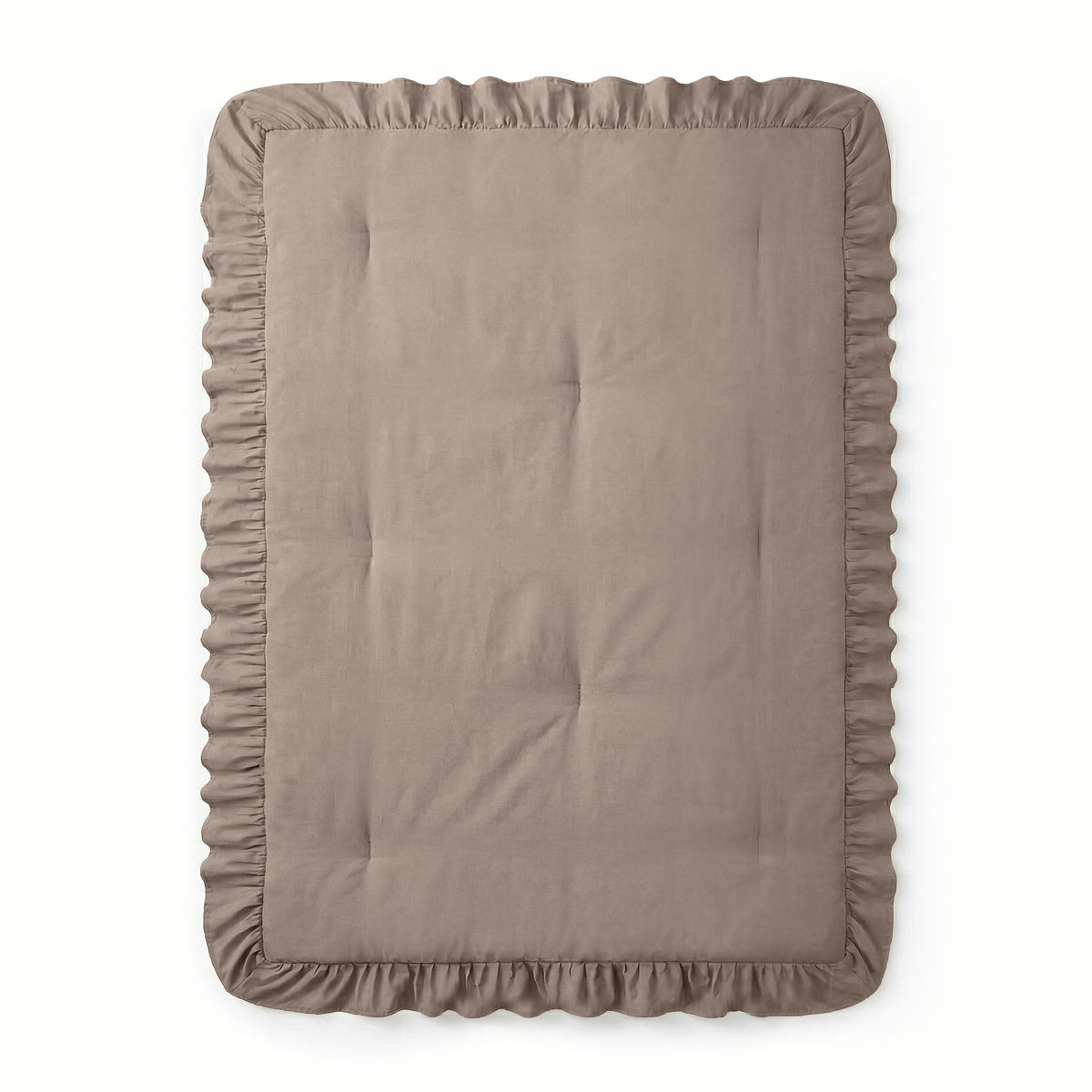 VUODEVAATTEET - Lazy peitto Ruffles Taupe