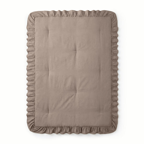 VUODEVAATTEET - Lazy peitto Ruffles Taupe