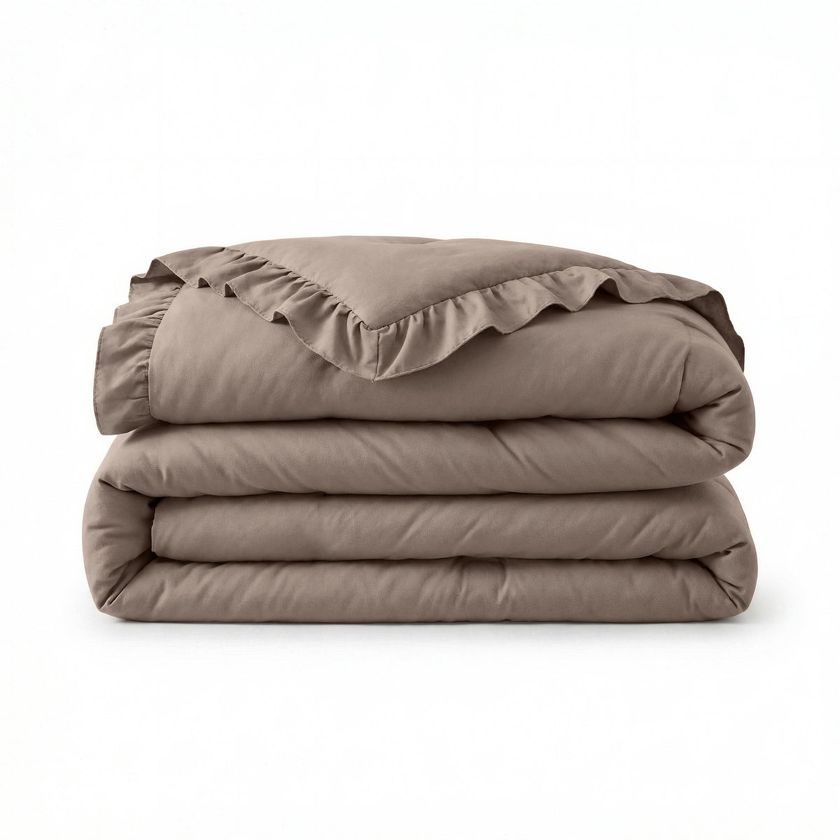 VUODEVAATTEET - Lazy peitto Ruffles Taupe