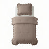 VUODEVAATTEET - Lazy peitto Ruffles Taupe