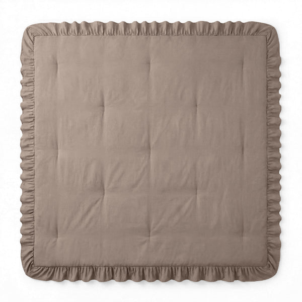 VUODEVAATTEET - Lazy peitto Ruffles Taupe