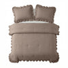 VUODEVAATTEET - Lazy peitto Ruffles Taupe