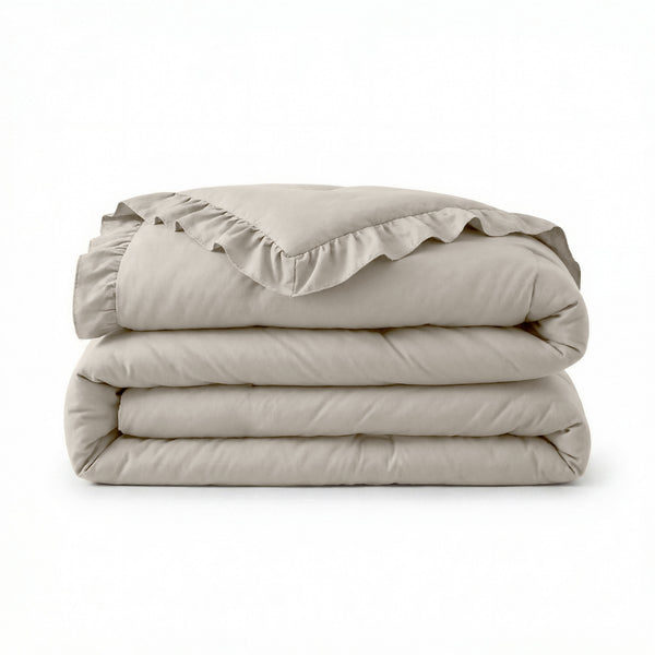 VUODEVAATTEET - Lazy peitto Ruffles Taupe/Harmaa