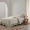 VUODEVAATTEET - Lazy peitto Ruffles Taupe/Harmaa