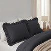VUODEVAATTEET - Lazy Ruffles Tyynyliina 2pack Antrasiitti