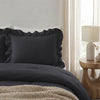 VUODEVAATTEET - Lazy Ruffles Tyynyliina 2pack Antrasiitti