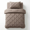 VUODEVAATTEET - Lazy peitto Pintuck Taupe