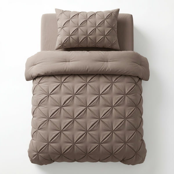 VUODEVAATTEET - Lazy peitto Pintuck Taupe