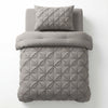 VUODEVAATTEET - Lazy peitto Pintuck Taupe/Harmaa