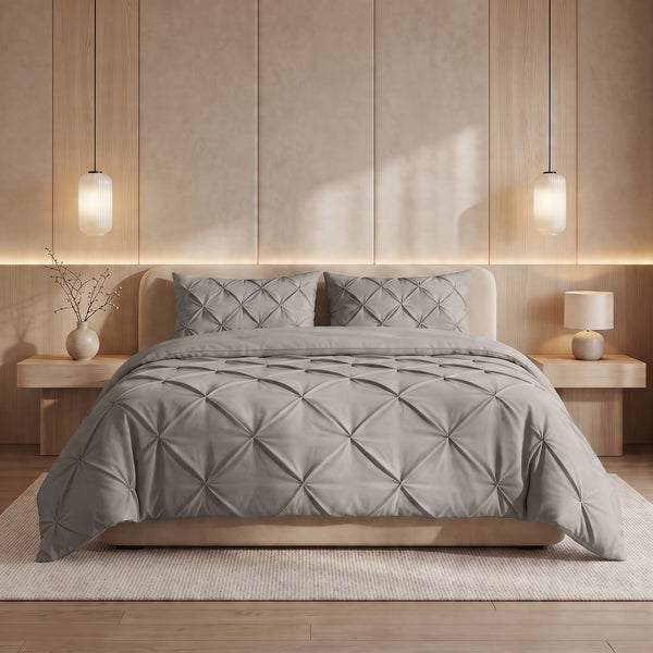 VUODEVAATTEET - Lazy peitto Pintuck Taupe/Harmaa