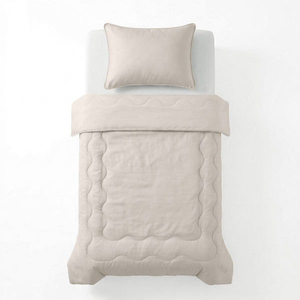 VUODEVAATTEET - Viilentävä Blue Cell Lazy peitto Tyynyliinoilla Taupe