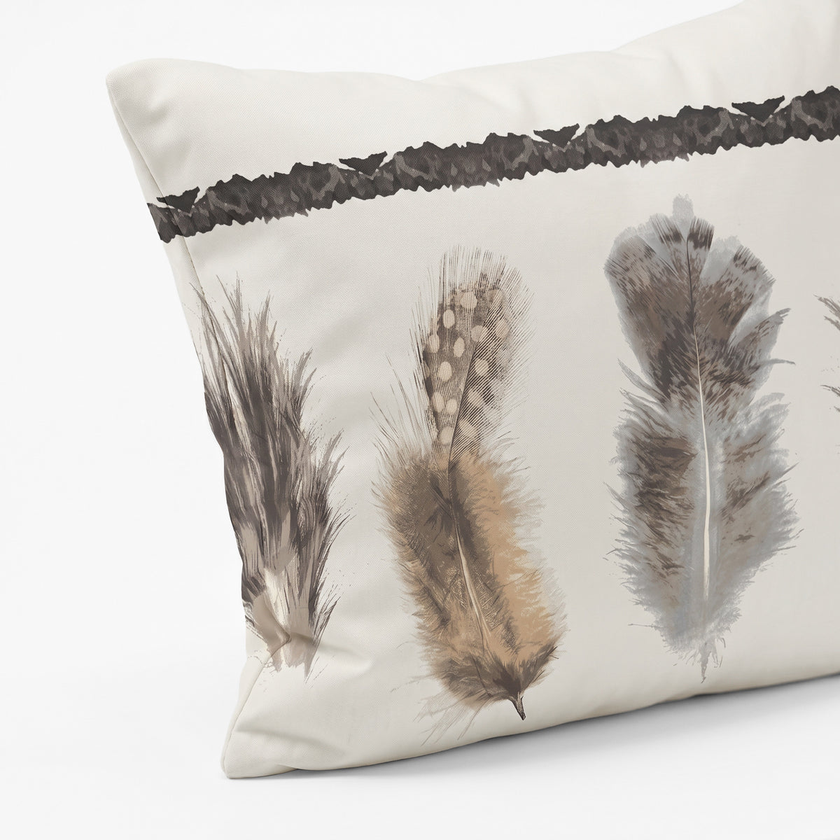 VUODEVAATTEET - Lazy peitto Feathers 3 hiekka Tyynyliinoilla