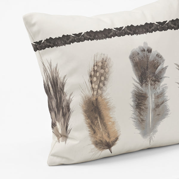 VUODEVAATTEET - Lazy peitto Feathers 3 hiekka Tyynyliinoilla