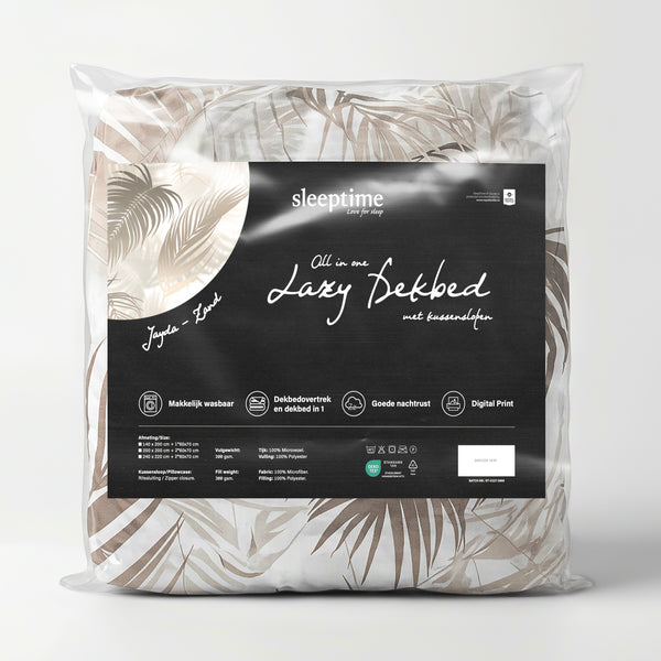 VUODEVAATTEET - Lazy peitto Jayda hiekka tyynyliinoilla