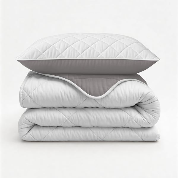 VUODEVAATTEET - Lazy peitto yksivärinen Beige - Taupe/harmaa tyynyliinoilla