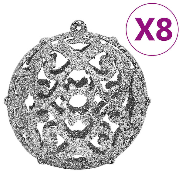 Weihnachtskugel-Set Stancuta, 111-teilig (Polystyrol), silber