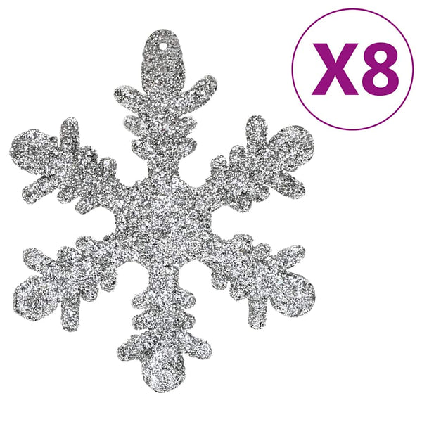 Weihnachtskugel-Set Stancuta, 111-teilig (Polystyrol), silber